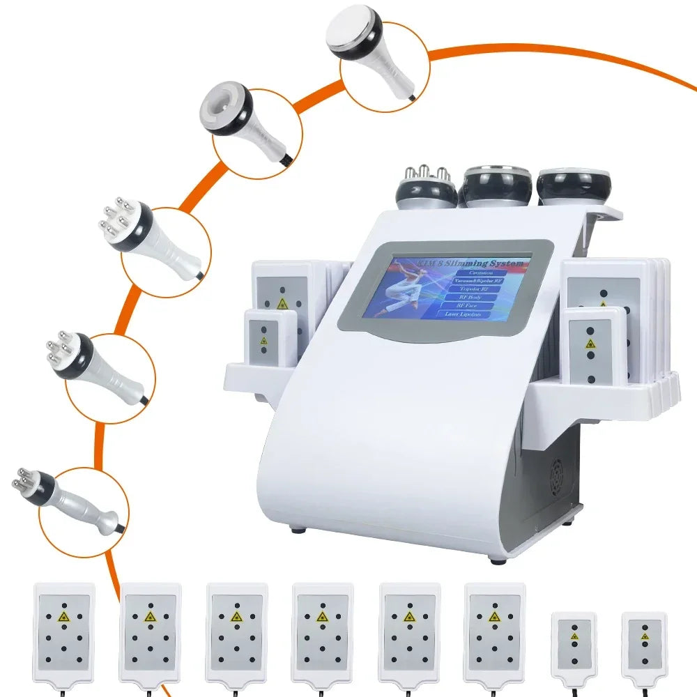 Missheart 6-in-1 Professional KIM 8 40K Cavitation & RF EMS Machine – Body Slimming, Facial Lifting & Skin Tightening