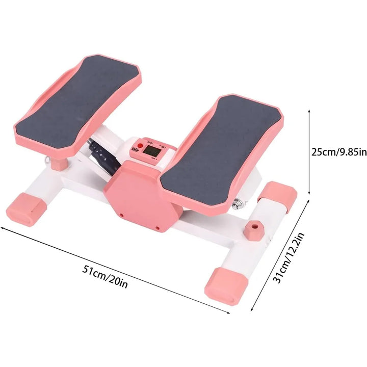 EmpowerStep Mini Hydraulic Stepper with Resistance Bands – Pink