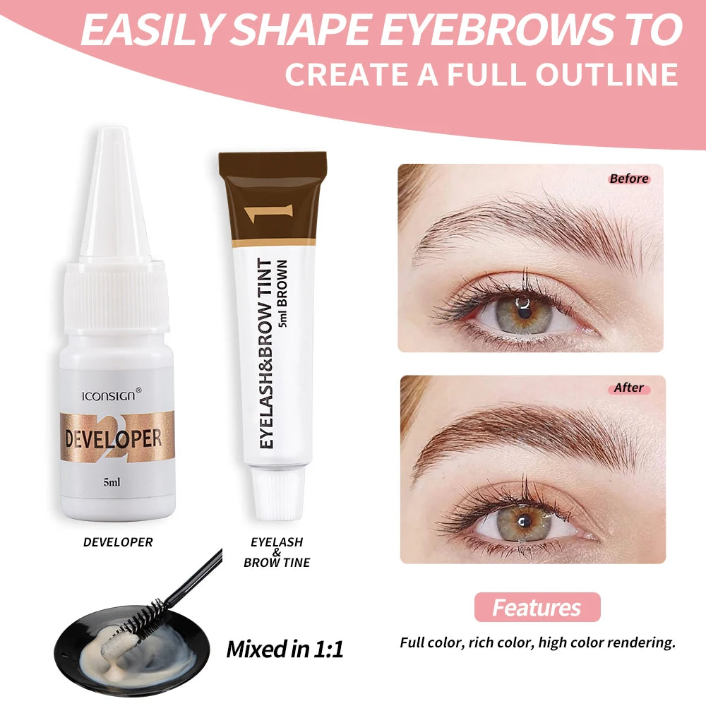 LuxeLash & Brow Tint + Lift Kit – Long-Lasting Curl & Color Enhancer (25–35 Days)