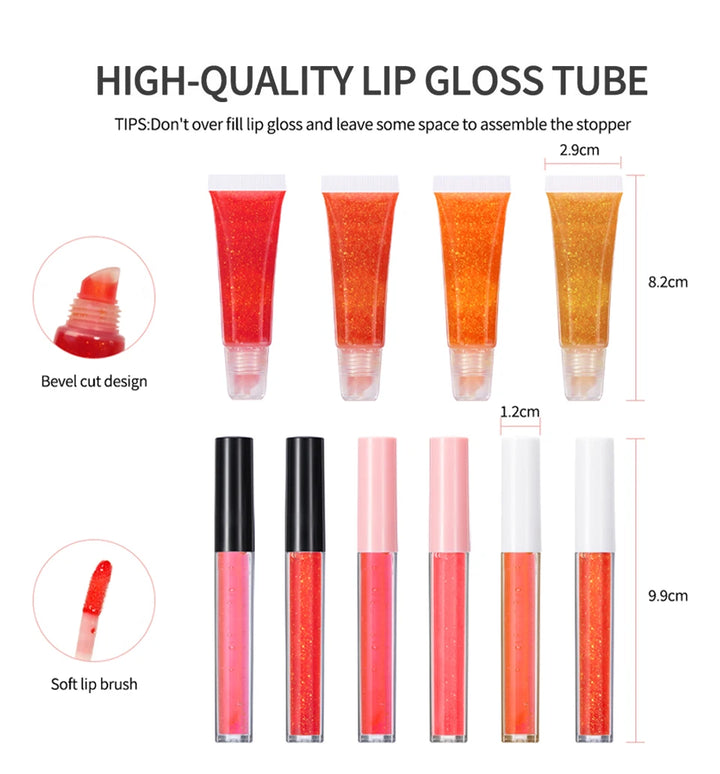 GlamLab DIY Lip Gloss Kit – Complete Moisturizing Lip Tint & Glitter Making Set