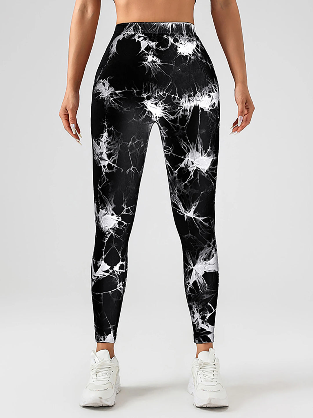 V-Back Tie-Dye Scrunch Butt Leggings – Buttery Soft, High-Waist, Booty-Lift Yoga Pants