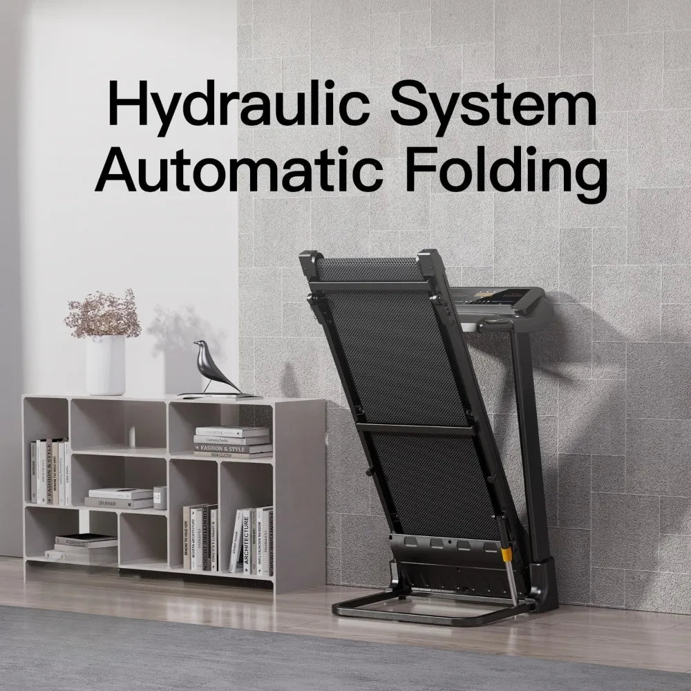 EmpowerStride Foldable Incline Treadmill with Pulse Sensors & Bluetooth