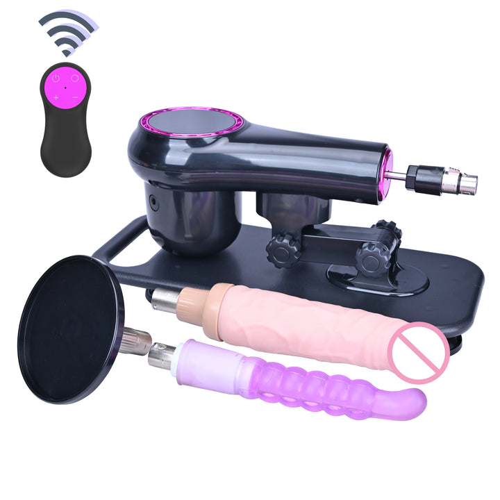 ROUGH BEAST A1 Wireless Sex Machine – Adjustable Thrusting Masturbation Pump with Remote Control & Multiple Attachments