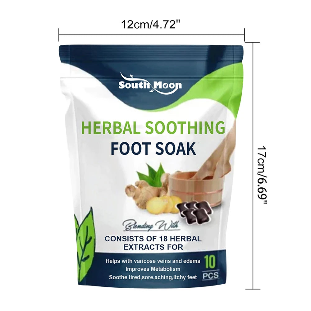 EmpowerEase Herbal Detox Foot Soak Gel – Slim, Soothe & Restore (10-Pack)