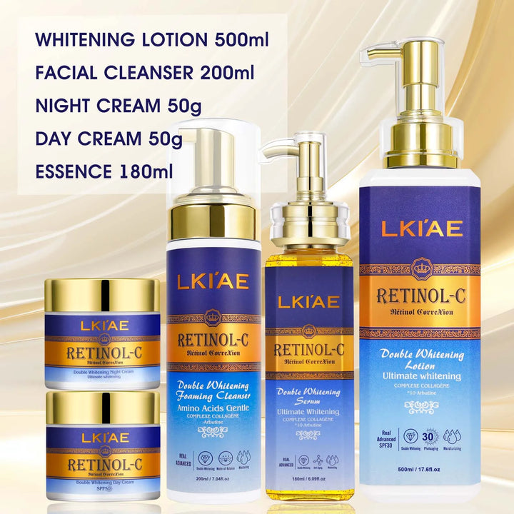 EmpowerEase Retinol-C Radiance Renewal Skincare Set – Brighten, Hydrate & Restore