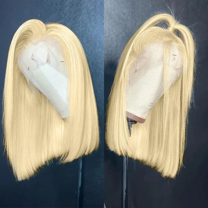 Radiant Blonde Bob – 13x4 Lace Front Brazilian Remy Wig