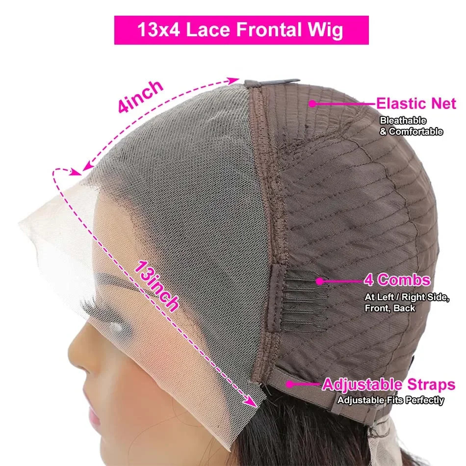 Power Precision Bob – 13x4 Lace Front Straight Human Hair Wig
