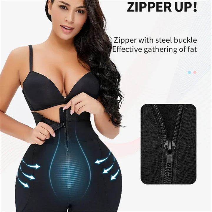 Women's Body Shaper with Hip Pads & Tummy Control