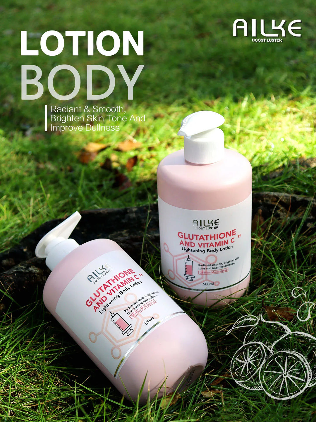 AILKE Radiance+ Vitamin C & Glutathione Brightening Body Lotion