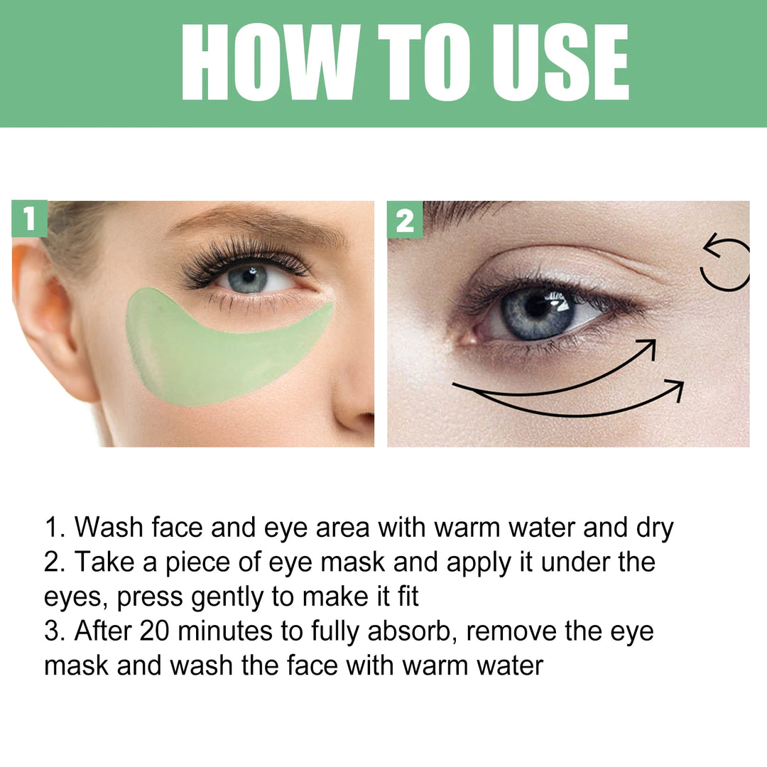 Aloe Vera Collagen Eye Mask – 60 Pieces for Dark Circles, Puffiness & Fine Lines