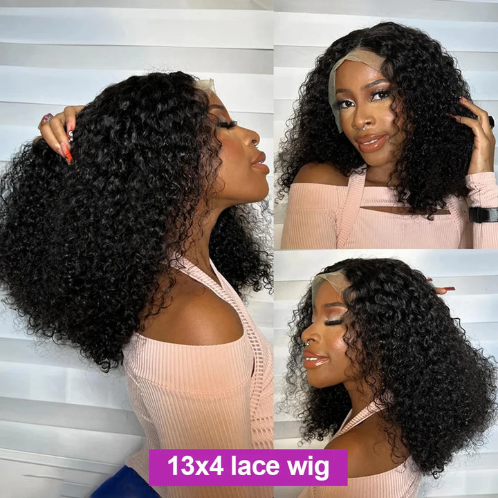 Empower Curls HD Lace Wig – 250% Density Brazilian Bob (Short, Deep Wave)