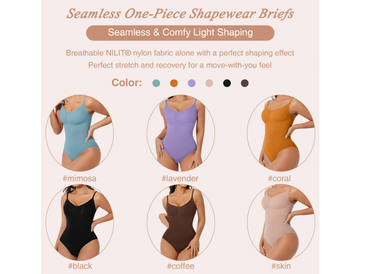 EmpowerEase Seamless Low-Back Full Body Shaper – Butt Lifter & Tummy Control Bodysuit