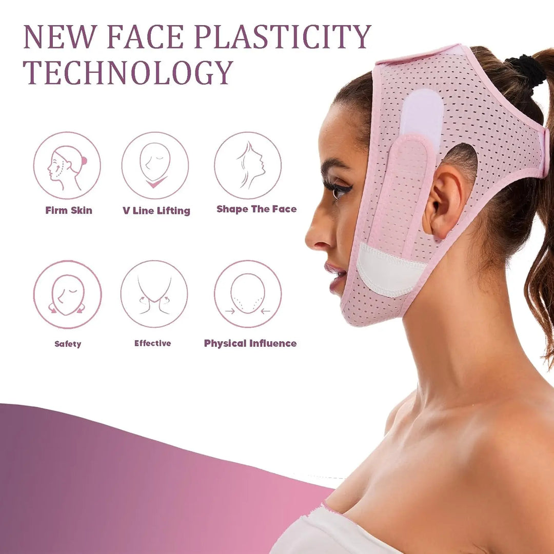V-Luxe Sculpting Sleep Mask – Jawline Lifter & Chin Slimmer