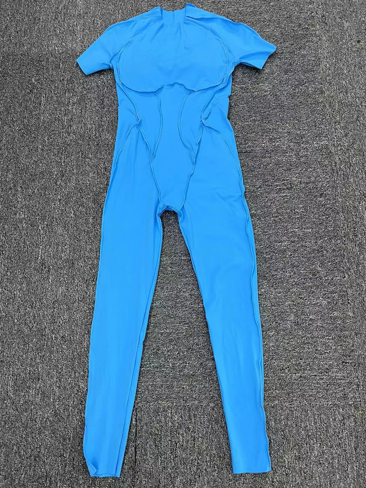 New Autumn/Winter Long-Sleeved One-Piece Yoga Jumpsuit for Women – Backless, Slim Fit Sports Outfit