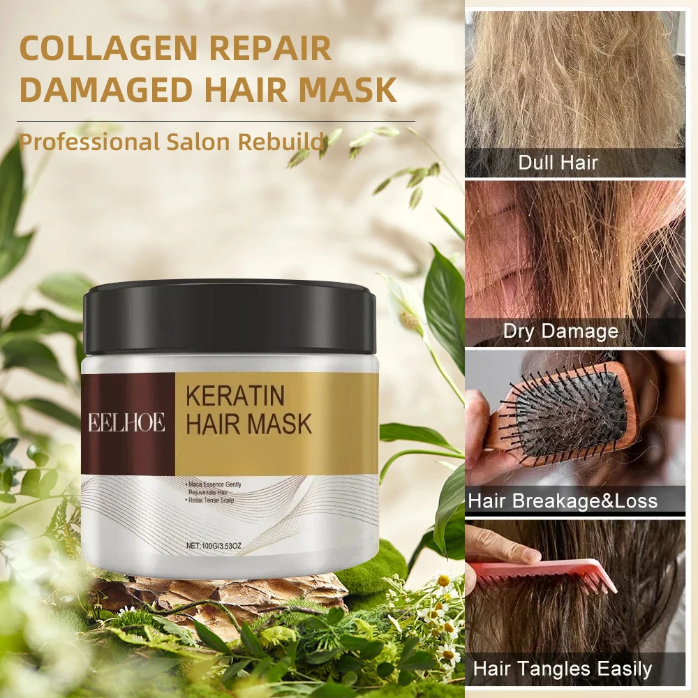Keratin Rescue Hair Mask – Smooth, Repair & Shine (1/3/5/10pcs)