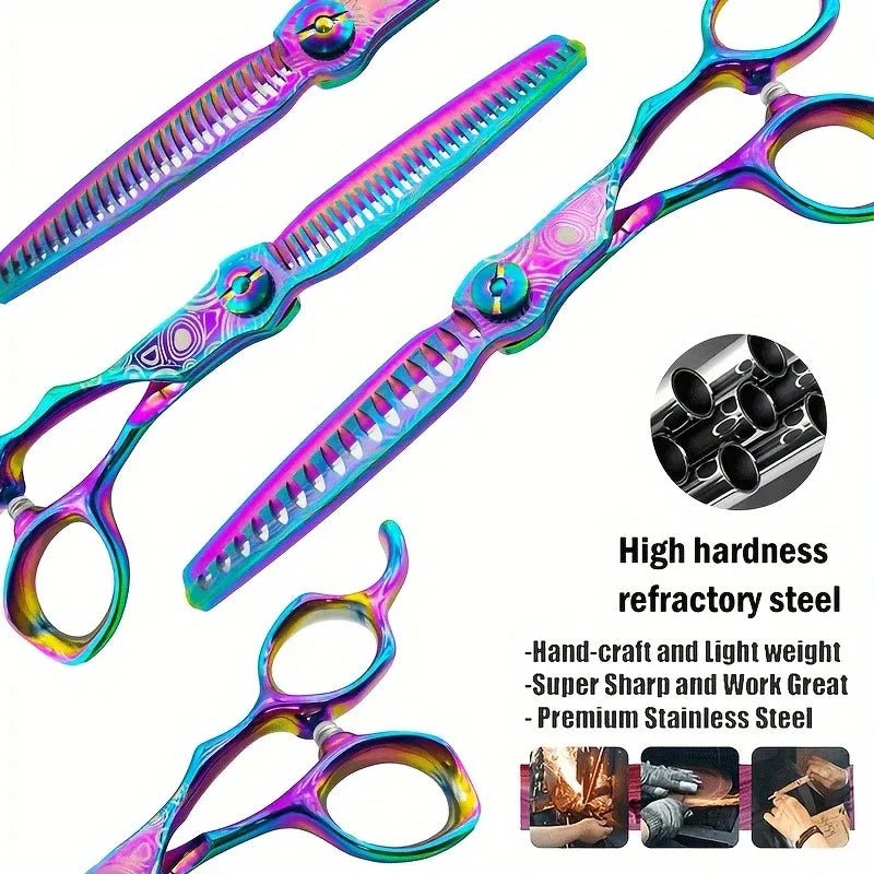 Wingsbro 6.7" Professional Hairdressing Scissors – Premium Stainless Steel Cutting & Thinning Shears for Barbers and Stylists