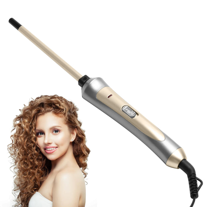 UltraCurl 9mm Precision Curling Wand – Tourmaline Ceramic Crimper for Defined, Long-Lasting Curls