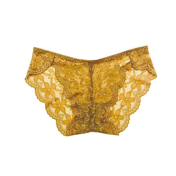 Sexy Lace Breathable Panties – Soft Transparent Mid-Rise Briefs for Women