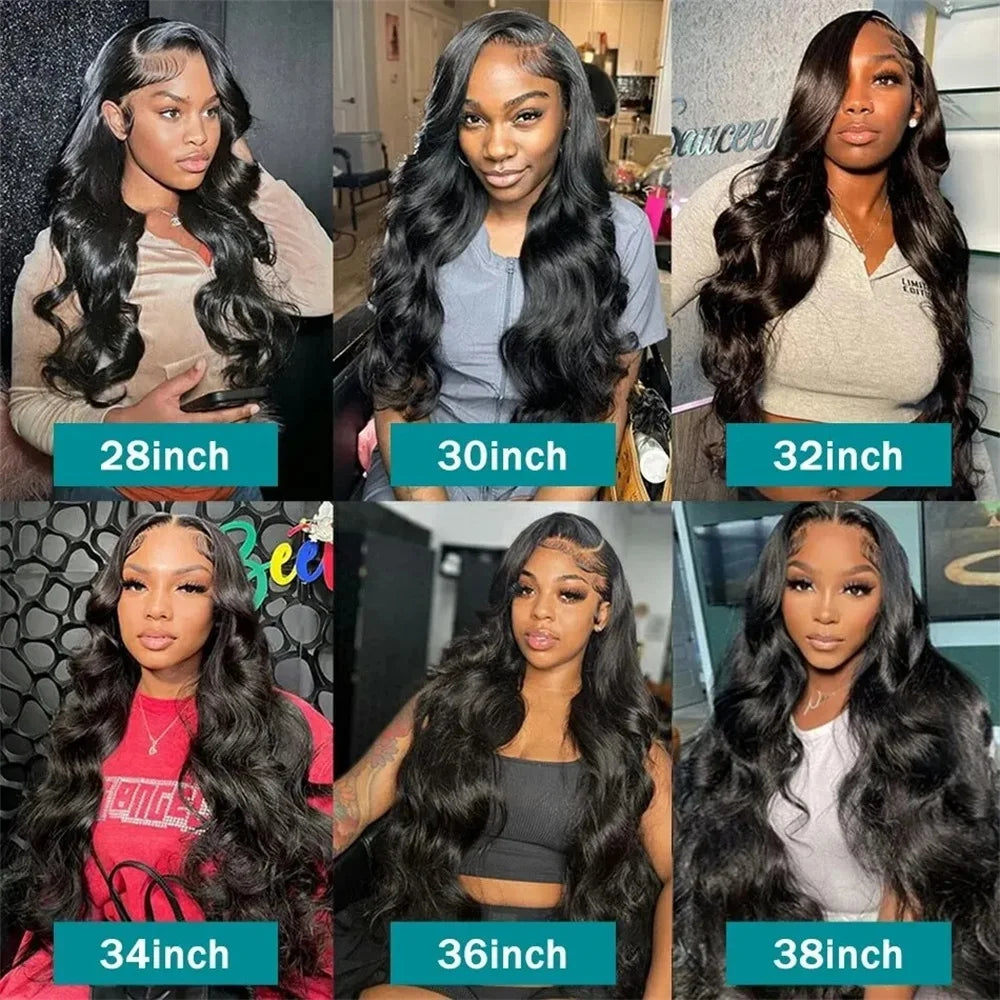 Empower Length 36" Body Wave HD Lace Wig – Brazilian Human Hair, 180% Density
