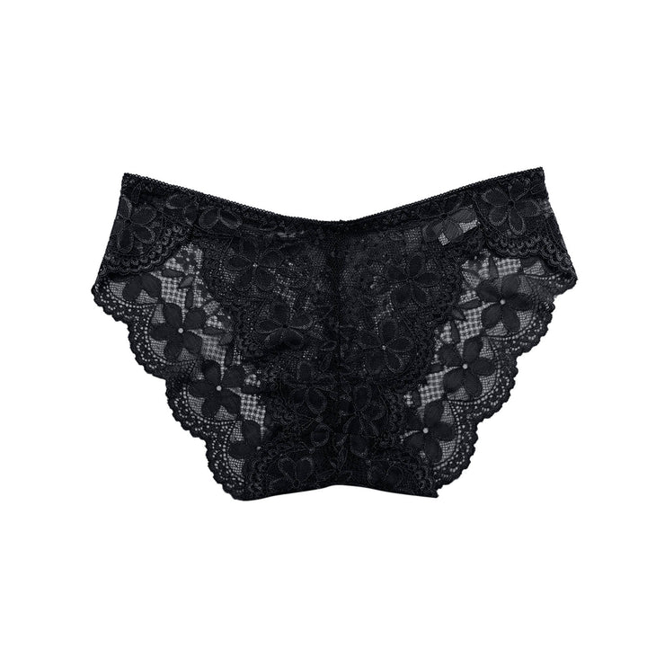 Sexy Lace Breathable Panties – Soft Transparent Mid-Rise Briefs for Women