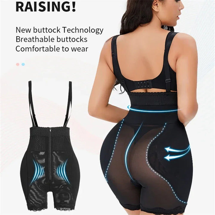Women's Body Shaper with Hip Pads & Tummy Control