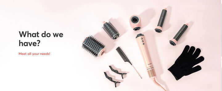 BOPCAL 5-in-1 Hair Dryer & Multi-Styler with 300M Negative Ions – Straightener, 32mm Curler, Volumizer & More