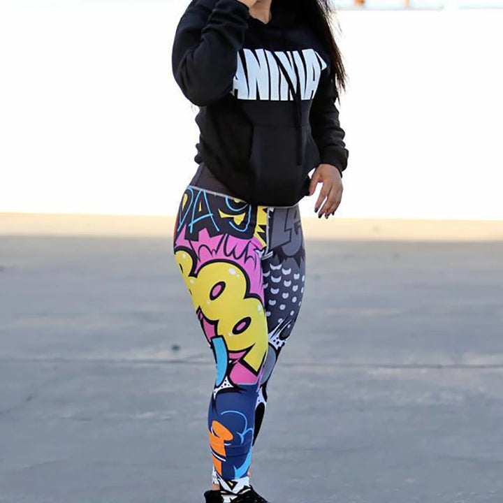 SculptLift™ Scrunch Butt Print Yoga Leggings – High Waist Push-Up Gym Pants for Women