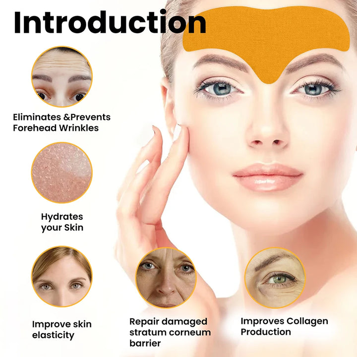 EmpowerEase Collagen Forehead Wrinkle Patches – Smoothing, Lifting & Anti-Aging Care (10-Pack)