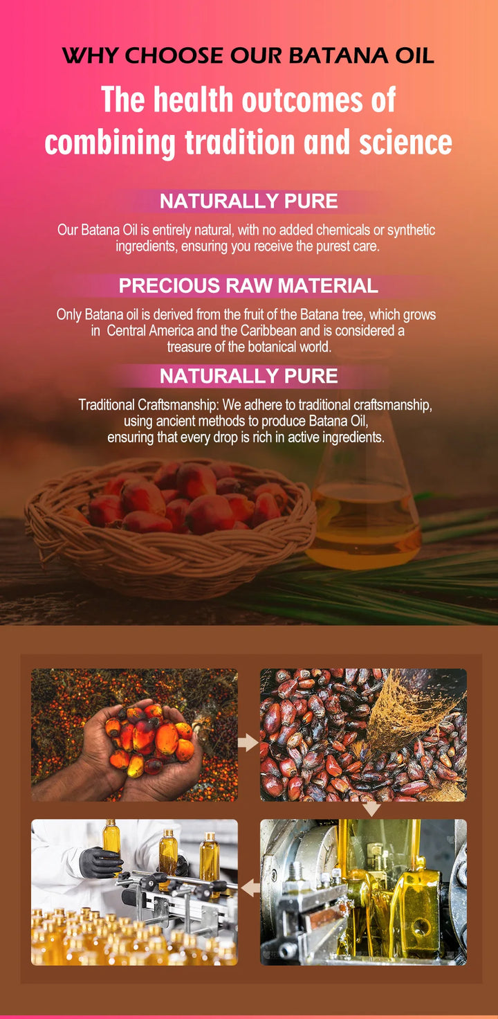 Pure Radiance 100% Organic Batana Oil – Hair Growth & Repair Treatment