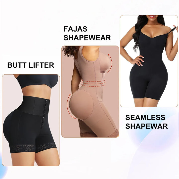 HEXIN High Waist Butt Lifter & Tummy Control Shapewear Shorts