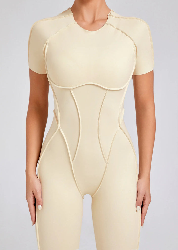 New Autumn/Winter Long-Sleeved One-Piece Yoga Jumpsuit for Women – Backless, Slim Fit Sports Outfit