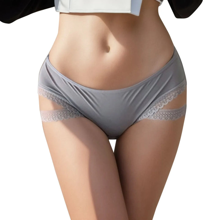 EmpowerEase Lace Splice Hollow Brief – Seamless & Sensual