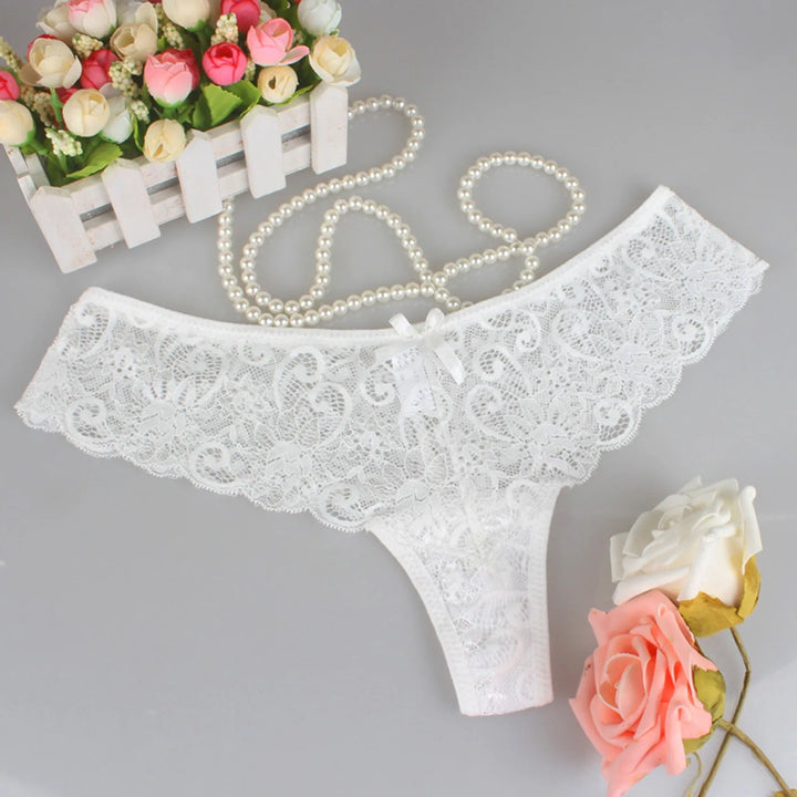 Whisper Lace Seamless G-String – Low Waist Mesh Thong for Women