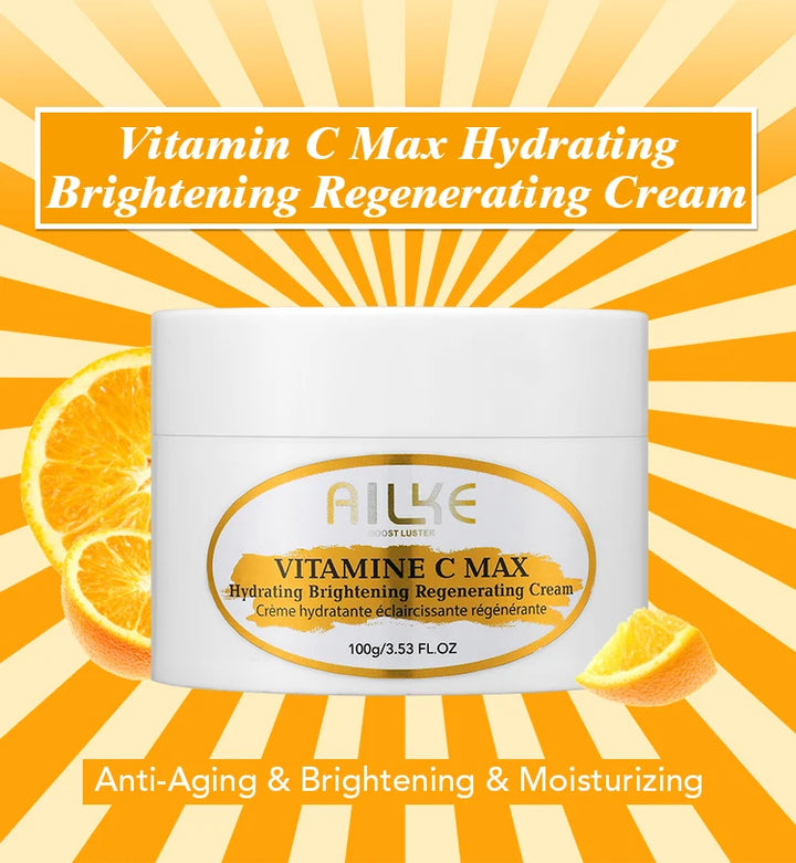 AILKE Vitamin C & E Organic Skin Care Kit – 4-in-1 Brightening Body Set