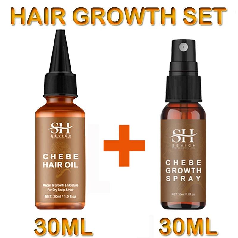 Chebe PowerGrow Hair Revival Set – Anti-Breakage & Fast Growth Oil for Thicker, Stronger Hair