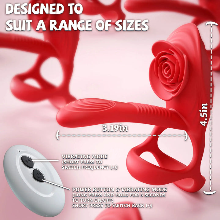 Vibrating Cock Ring Penis Sleeve Vibrator G spot Clitoral Stimulator