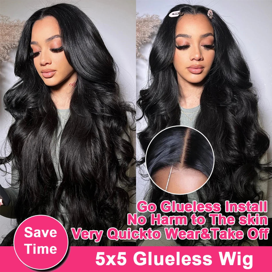 Water Wave Lace Front Wig – HD Transparent Lace, 200% Density, Glueless Fit