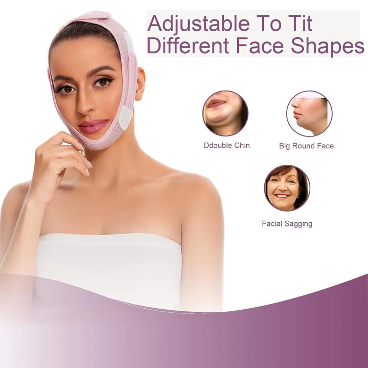 V-Luxe Sculpting Sleep Mask – Jawline Lifter & Chin Slimmer