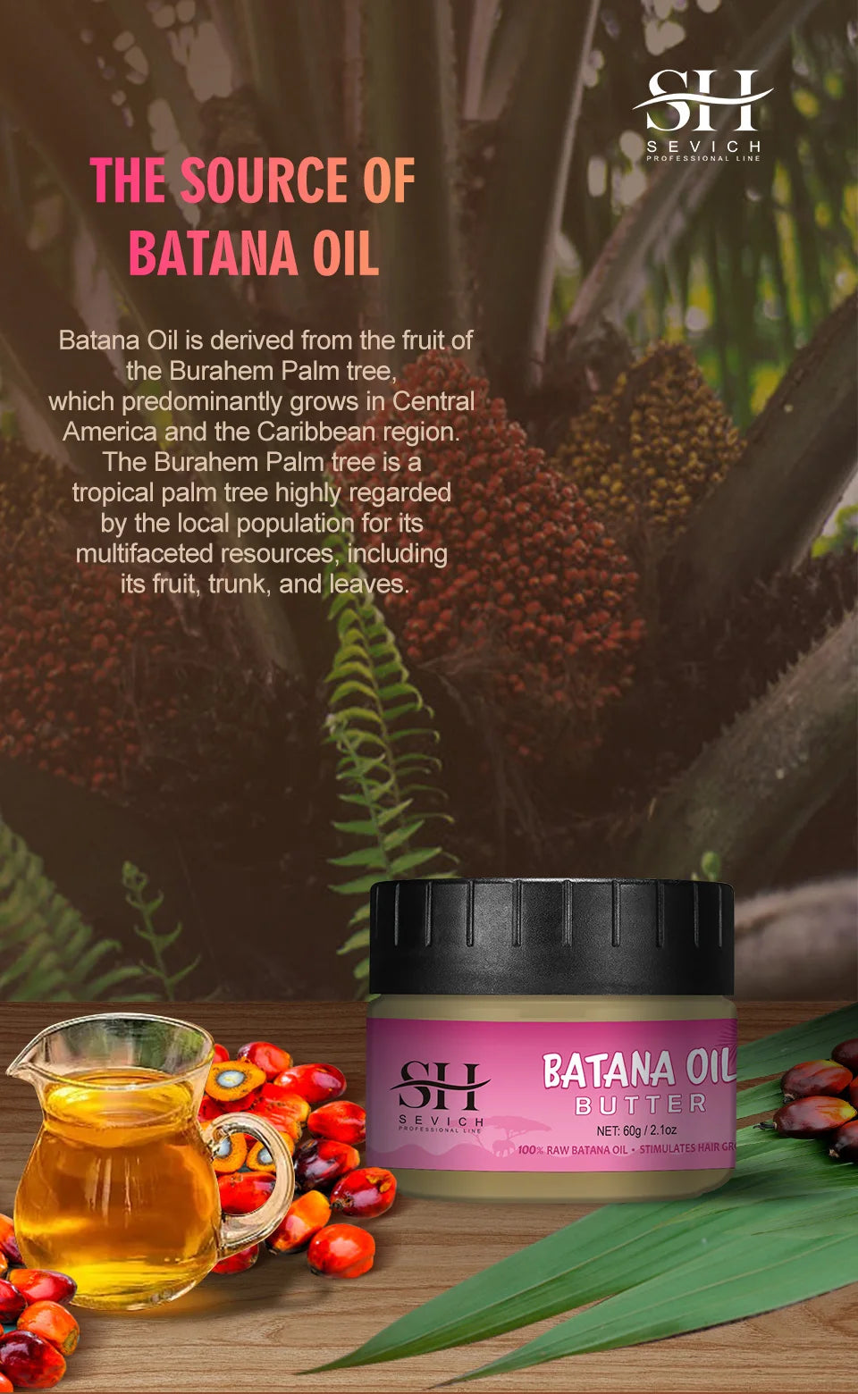Pure Radiance 100% Organic Batana Oil – Hair Growth & Repair Treatment