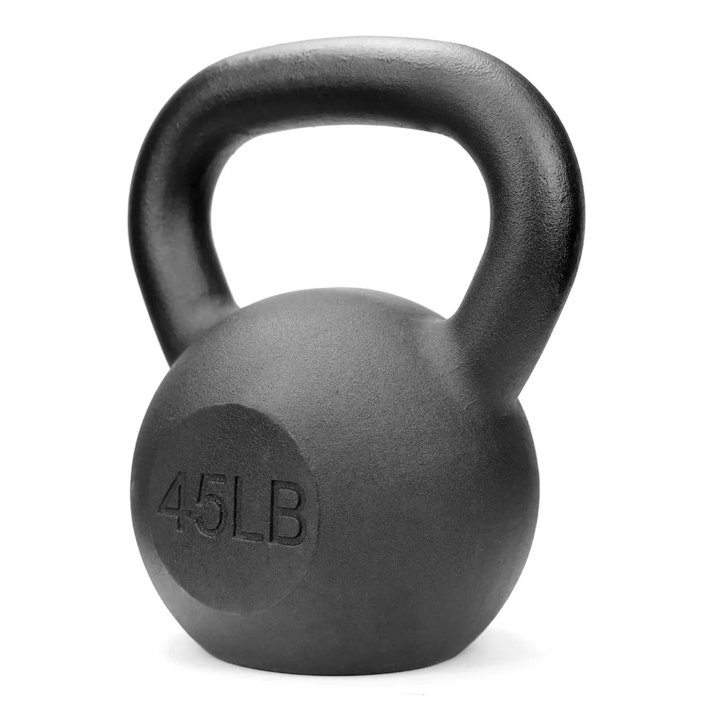 IronCore Matte Kettlebell – 45 LB Cast Iron Power for Strength & Conditioning