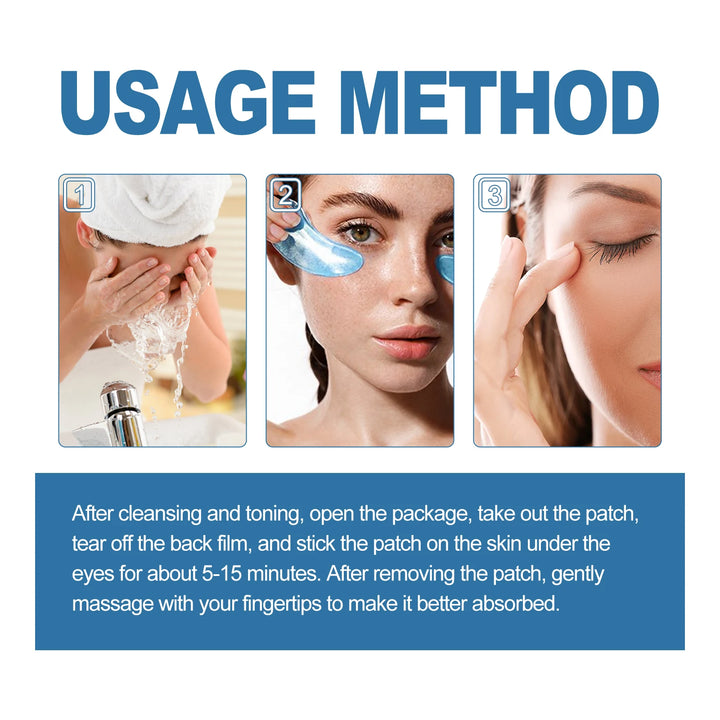 EELHOE Collagen Eye Mask – 12 Pairs for Puffiness, Wrinkles & Dark Circles