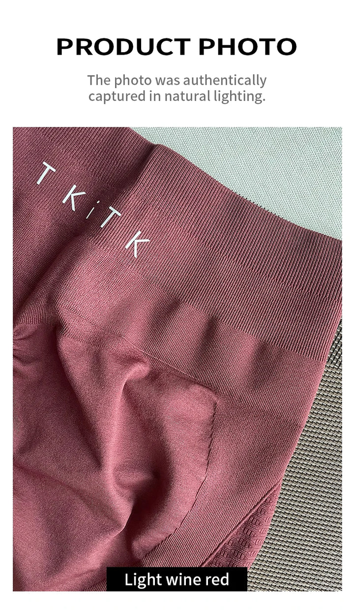 2-Piece TKITK Amplify Contour Seamless Workout Shorts – Women’s Soft Biker & Yoga Set