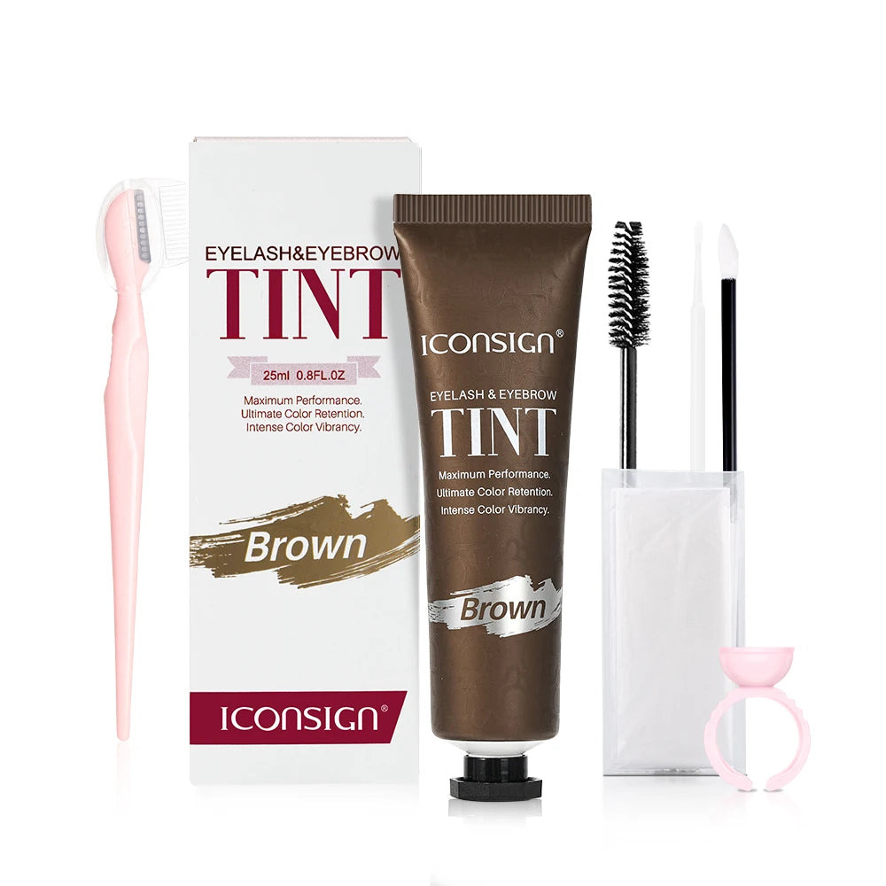 ICONSIGN 3-in-1 Tint Kit for Brows, Lashes & Beard – Long-Lasting Color in Minutes