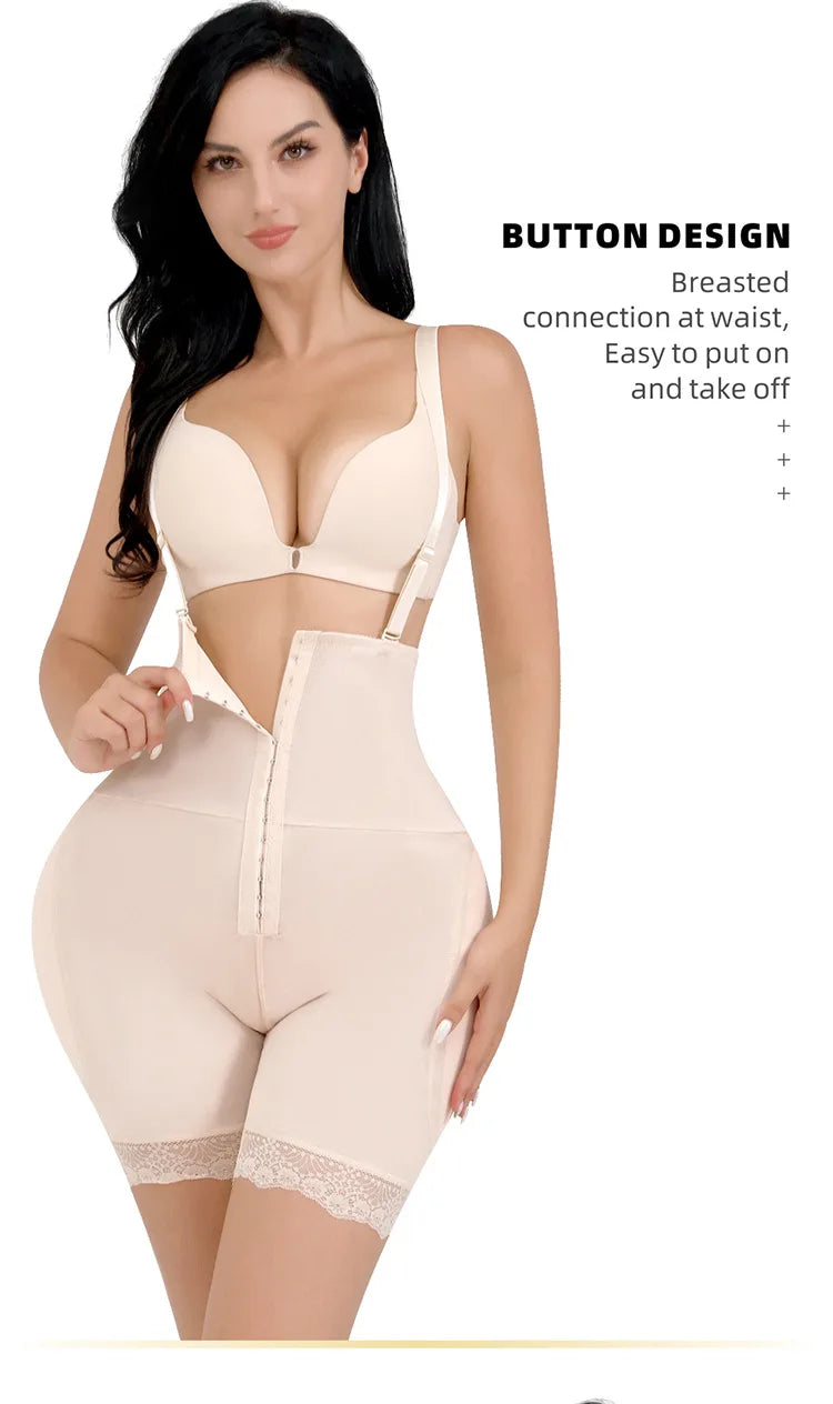 Women's Body Shaper with Hip Pads & Tummy Control