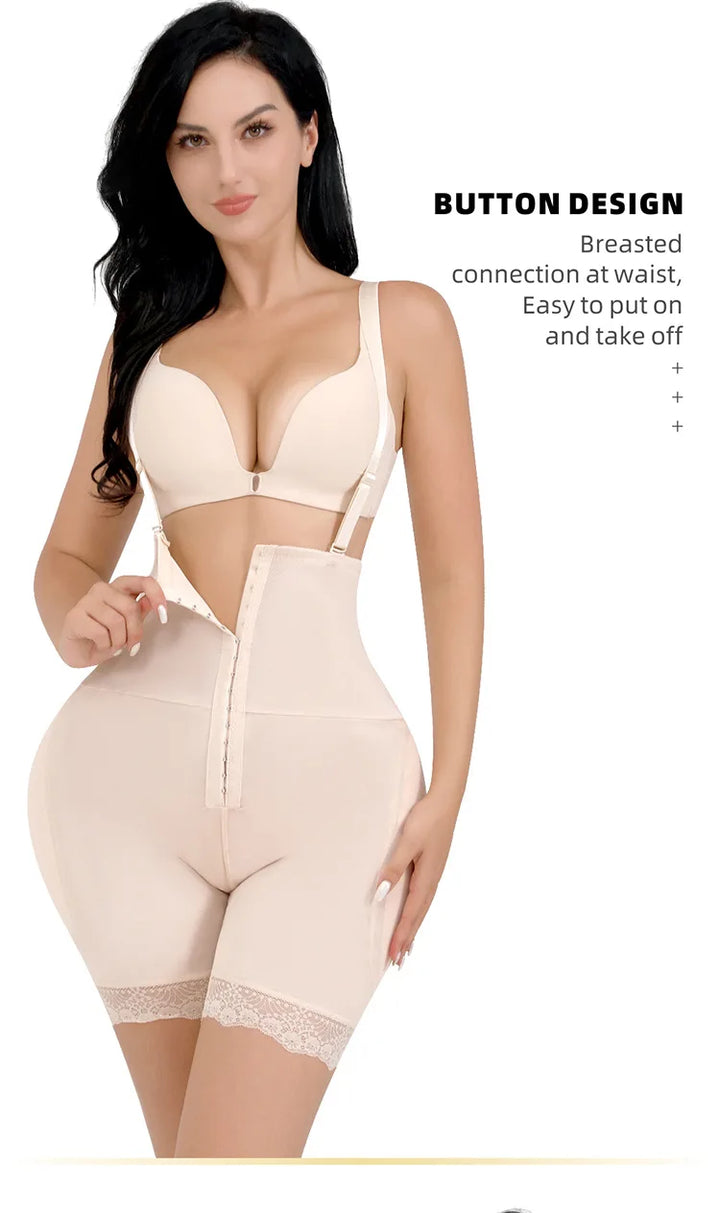 Women's Body Shaper with Hip Pads & Tummy Control