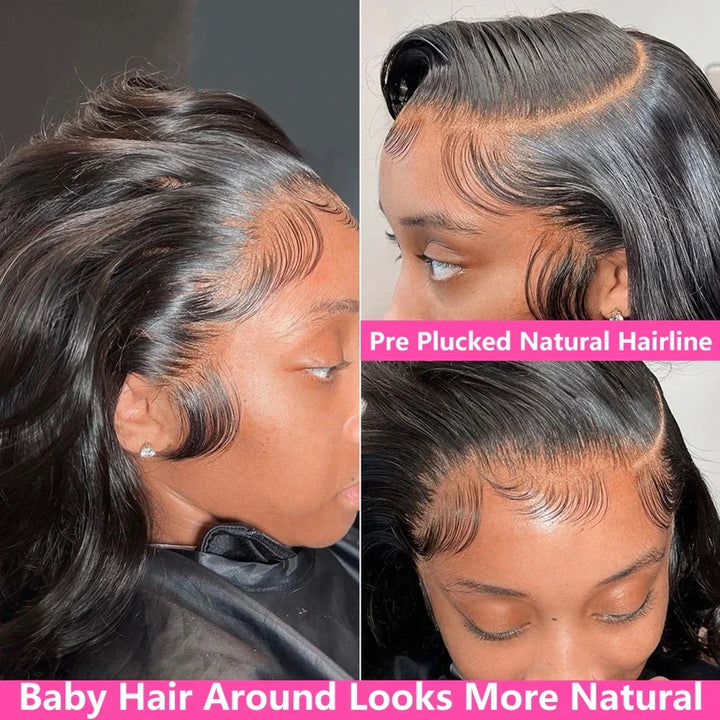 Sculpted Body Wave HD Lace Wig – 30–40” Brazilian Human Hair, 200–250% Density