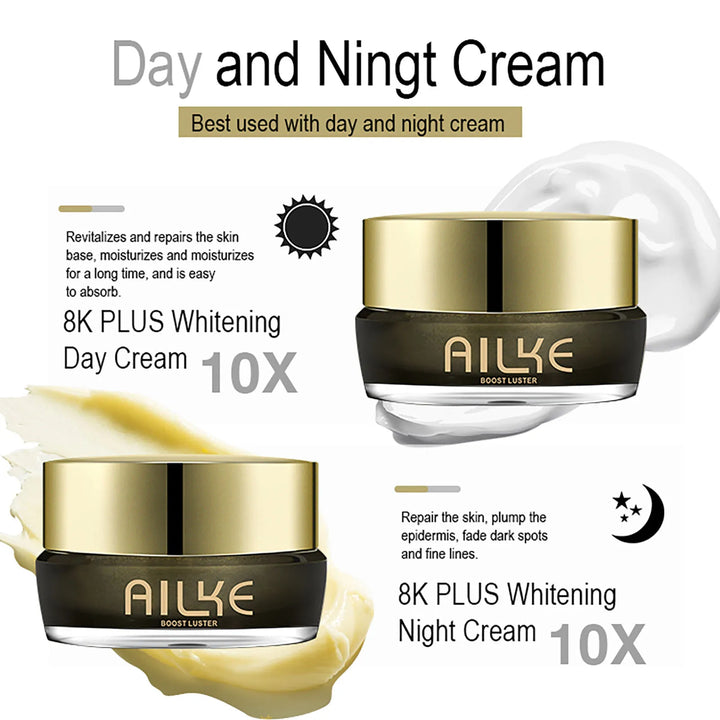 EmpowerEase 8K+ Whitening Face Cream – Brighten, Repair & Fade Dark Spots Day & Night