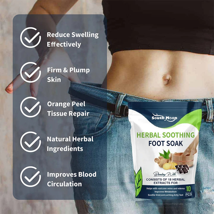 EmpowerEase Herbal Detox Foot Soak Gel – Slim, Soothe & Restore (10-Pack)