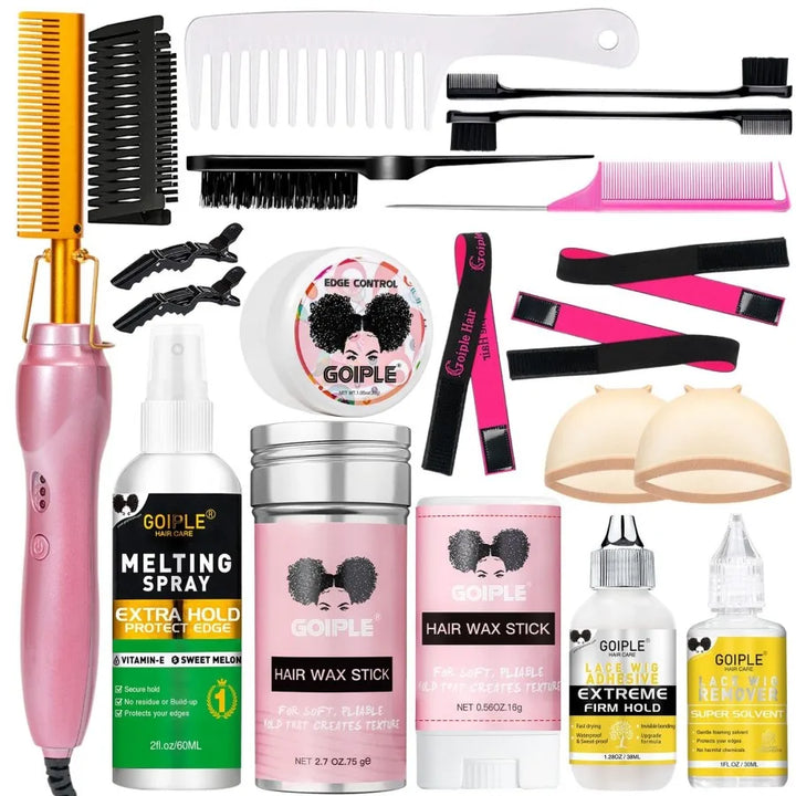 HeatSculpt Pro Electric Hot Comb – 2-in-1 Straightening & Curling Brush