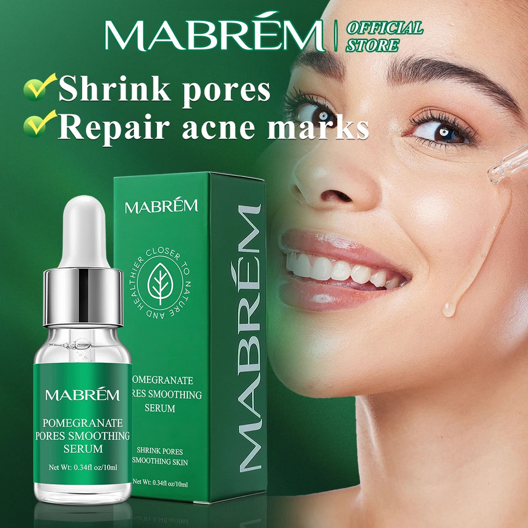 MABREM Pomegranate Pore-Refining Serum – Plant-Based Essence for Smooth, Bright, and Hydrated Skin (10ml)